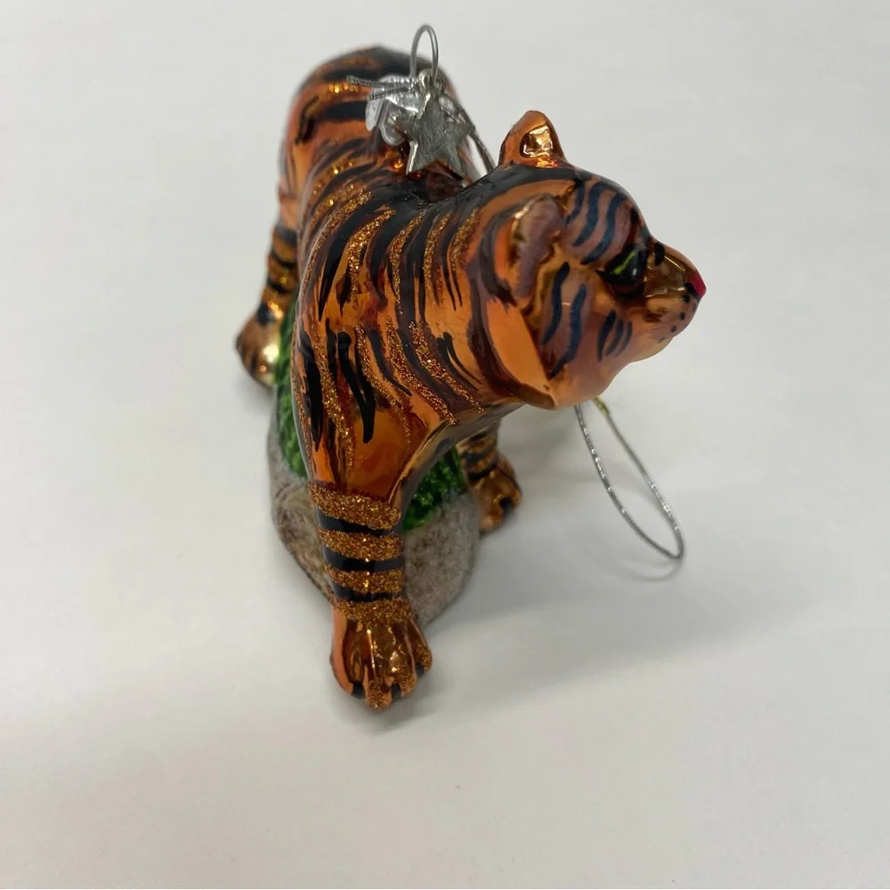 Tiger Christmas Ornament Midwest Cbk Glassworks Collection 2011 Animal Holiday